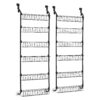 Artiss 2x Over Door Storage Pantry Organiser 6-Tier Metal Hanger Hook Black product image