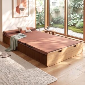 Artiss Folding Kraft Paper Bed Frame with Mattress and Pillow 300kg Capacity 200x120cm product image