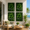 Gardeon 4PCS Artificial Plant Wall Panels 40X60CM Boxwood Panel Leaf Backdrop Backyard Green Decor product image