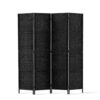 Artiss 4 Panel Room Divider Screen 163x170cm Woven Black product image