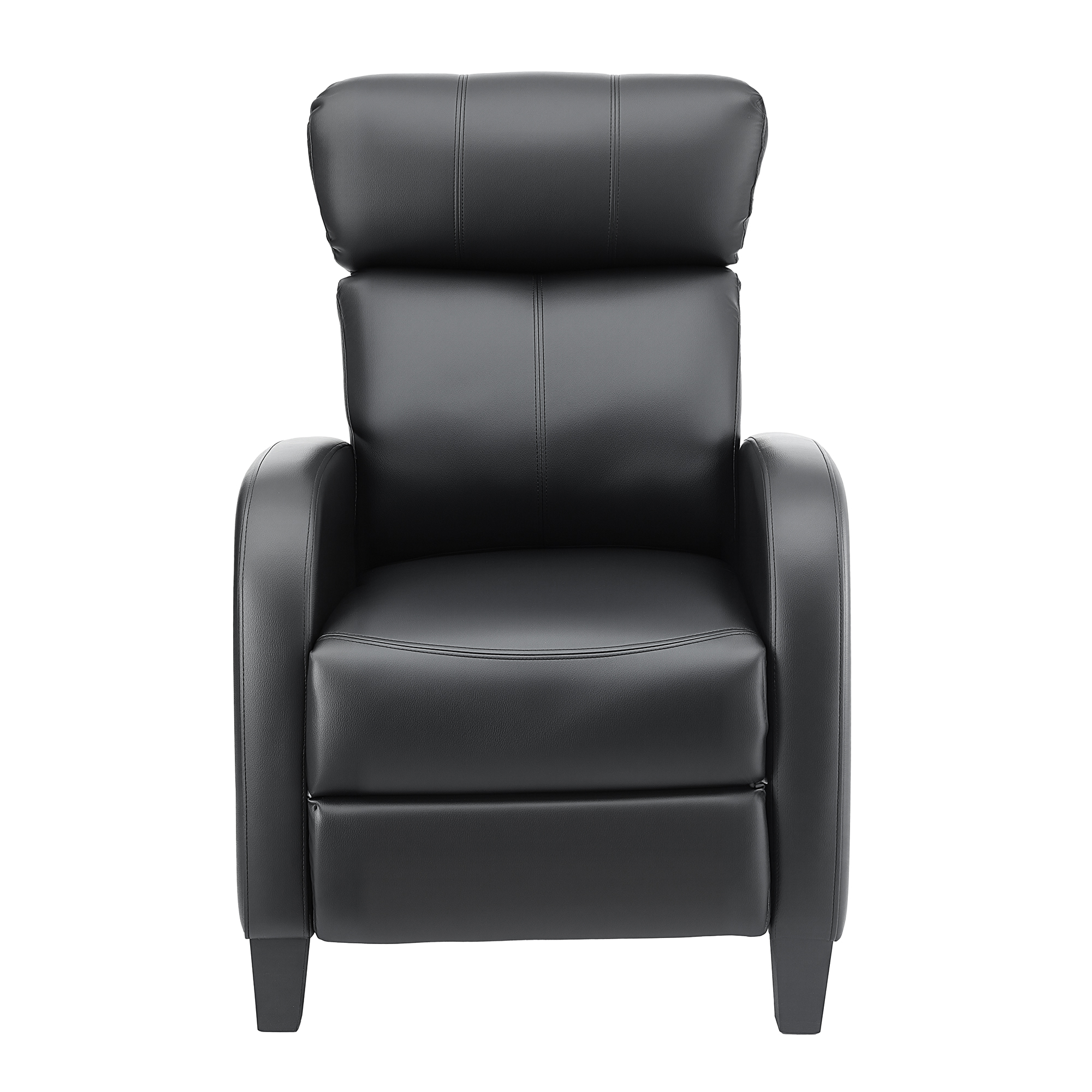 Artiss Small Massage Recliner Chair - Black Pu Leather – Sumo Deals Artiss Massage Recliner Chair Small Recliner Sofa For Adults Pu Leather Black Product Image