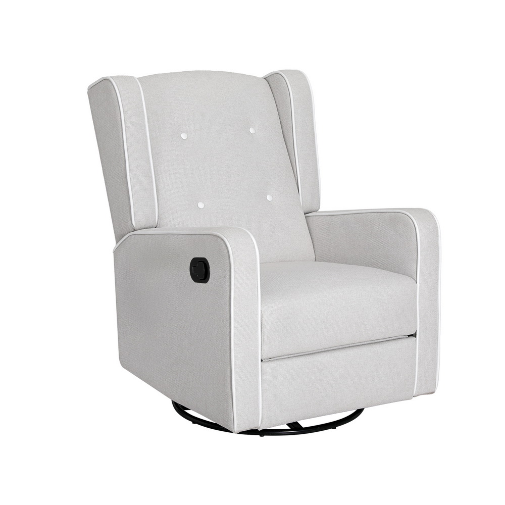 Artiss Recliner Armchair 360° Swivel Grey Fabric – Sumo Deals Artiss Recliner Armchair 360� Swivel Grey Fabric Product Image