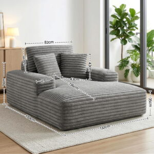 Artiss Sofa Bed Lounge Chair Recliner Couch Reading Chairs Sleeper Cloud Sofas Product Image