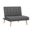 Artiss 1-Seater Recliner Sofa Bed Lounge - Linen Grey – Sumo Deals Artiss Sofa Bed Lounge Chair Couch 1 Seater Recliner Futon Bed Set Linen Grey Product Image