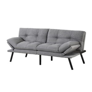 Artiss Sofa Bed Convertible 3 Seater Couch Recliner Lounge Chair Fabric Grey product image