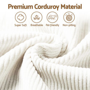 Artiss 3 Seater Modular Sofa Bed Sectional Boneless Couches For Living Room Corduroy Compressed Sofa Product Image