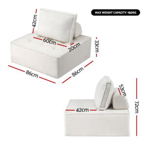Artiss Floor Sofa Lounge Chair 6 Seater With Pillow – Sumo Deals Artiss Floor Sofa Lounge Chair 6 Seater With Pillow Product Image