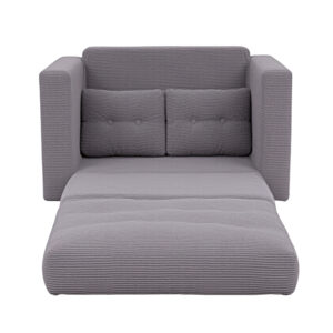 Artiss 2 Seater Corduroy Sofa Bed | Grey Pull Out Couch – Sumo Deals Artiss 2 Seater Corduroy Convertible Sofa Bed Pull Out Boneless Couch Grey Product Image