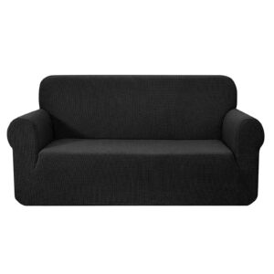 Artiss Sofa Cover Couch Covers 3 Seater High Stretch Black product image