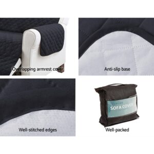 Artiss Sofa Cover Couch Covers 4 Seater Easy To Clean Dark Grey Product Image