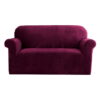 Artiss Sofa Cover Couch Covers 2 Seater Velvet Ruby Red product image