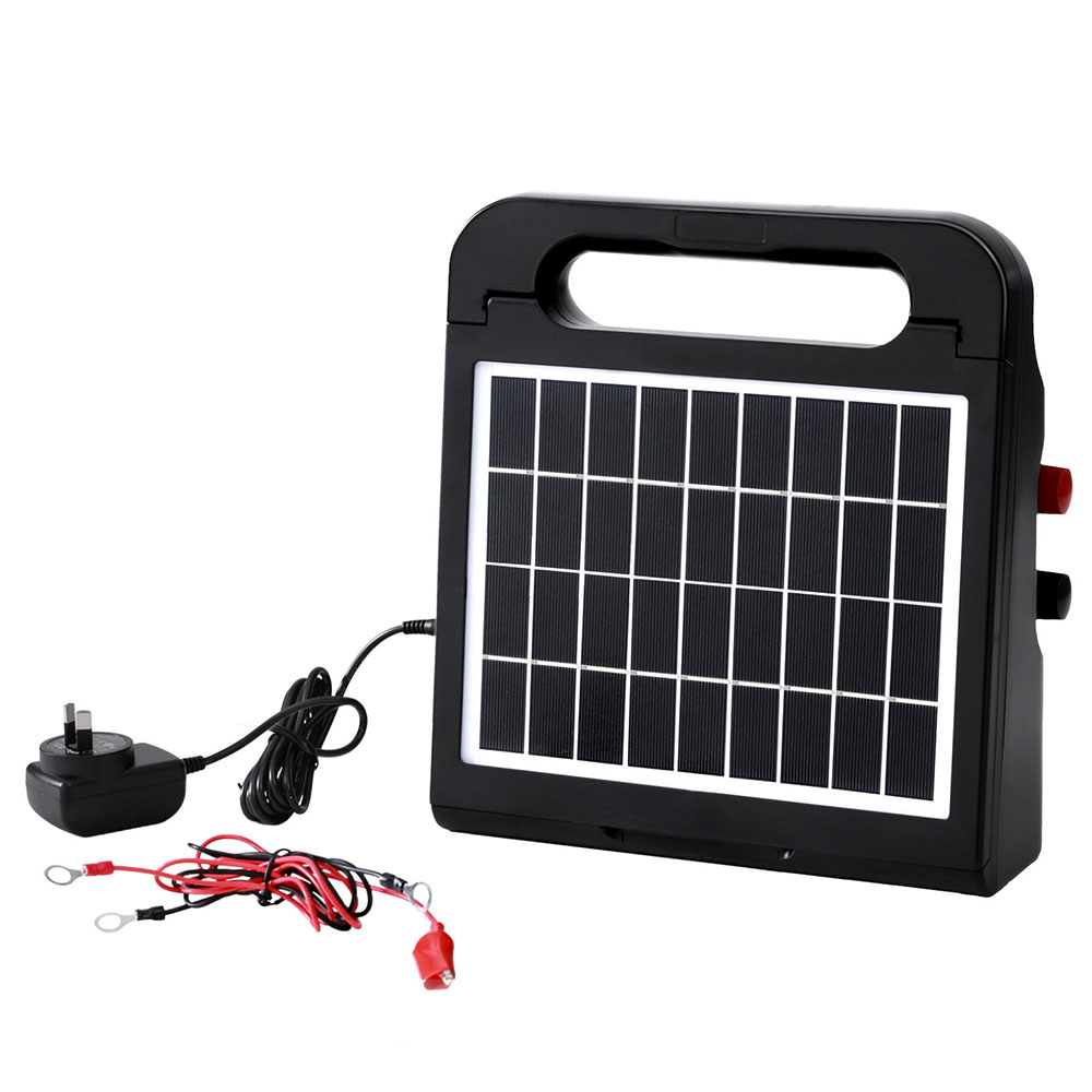 Giantz 5Km Solar Electric Fence Energiser 0.15J – Sumo Deals Giantz 5Km Electric Fence Energiser Solar Energizer Charger Farm Animal 0.15J Product Image