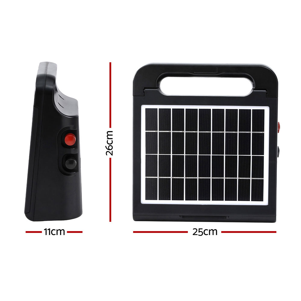 Giantz 5Km Solar Electric Fence Energiser 0.15J – Sumo Deals Giantz 5Km Electric Fence Energiser Solar Energizer Charger Farm Animal 0.15J Product Image