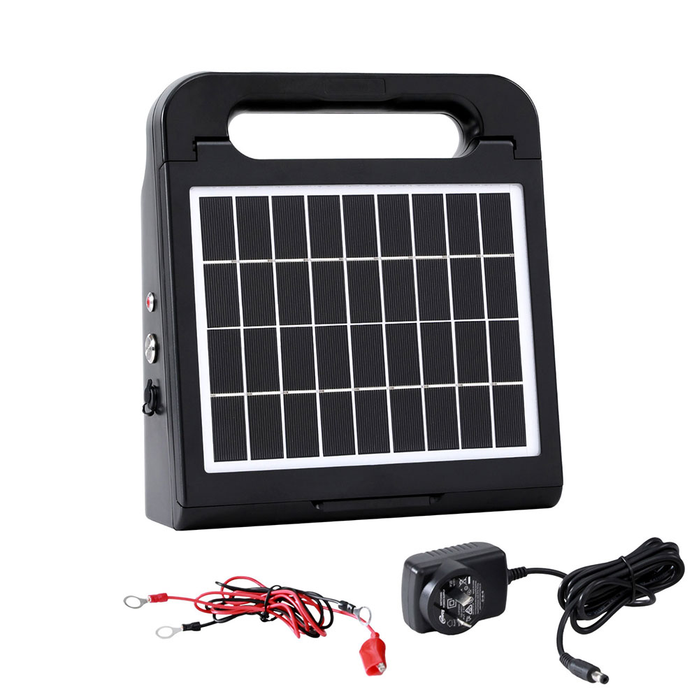 Giantz 5Km Solar Electric Fence Energiser 0.15J – Sumo Deals Giantz 5Km Electric Fence Energiser Solar Energizer Charger Farm Animal 0.15J Product Image