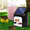 Giantz Fence Energiser 8KM Solar Powered Electric 2KM Poly Wire product image