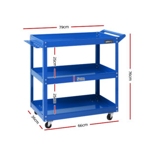 Giantz 3-Tier Tool Cart Trolley - Blue – Sumo Deals Giantz 3-Tier Tool Cart Trolley Workshop Garage Storage Organizer Blue Product Image
