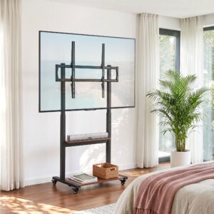 Artiss Mobile TV Stand for 40-100 Inch TVs Cart with Wheels Adjustable Shelves product image