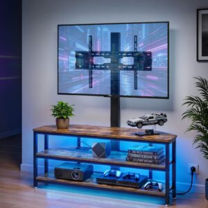 Artiss Corner TV Stand 32-70" w/ Mount LED Lights & Power Outlet Space Saving product image