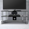 Artiss TV Stand 3 Tiers Storage Shelf Rack Tempered Glass Entertainment Unit product image