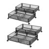 Artiss 4X Under Bed Storage Containers Metal Boxes Quilt Organiser with Wheels product image