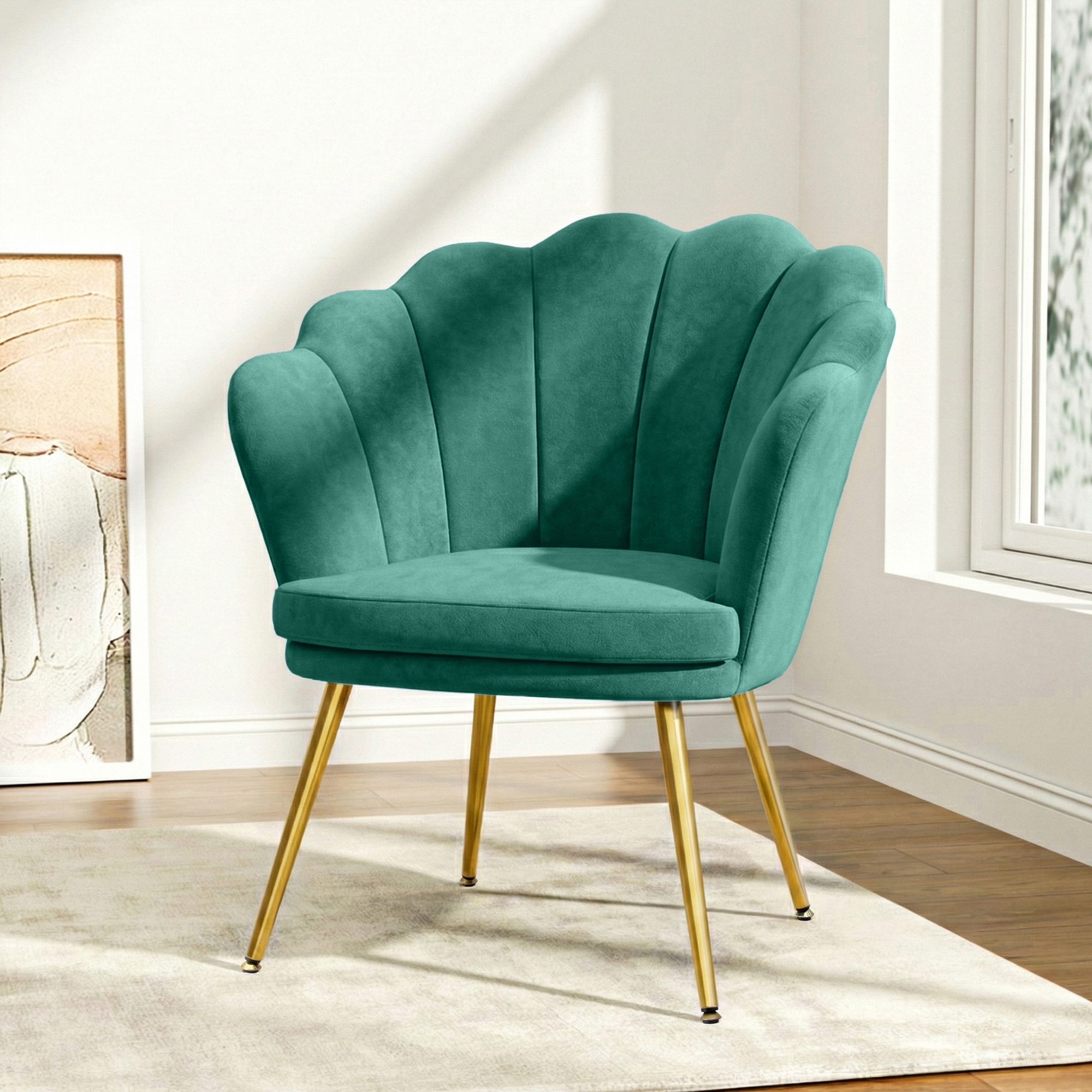 Artiss Callista Velvet Armchair - Green – Sumo Deals Artiss Armchair Velvet Green Callista Product Image