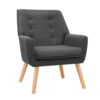 Artiss Armchair Linen Fabric Anne Charcoal Product Image