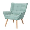 Artiss Armchair Lounge Chair Accent Chairs Sofa Linen Fabric Cushion Seat Blue product image