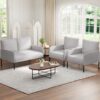 Artiss Kane 4 Seater Sofa Set – Grey Armchair – Sumo Deals Artiss Armchair 4 Seater Sofa Set Pillow Gery Kane Product Image