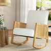 Artiss Armchair Rocking Chair Boucle Rattan White product image