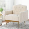 Artiss Nicole Boucle Armchair - Beige – Sumo Deals Artiss Armchair Boucle Beige Nicole Product Image