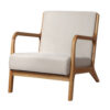 Artiss Armchair Fabric Beige Olive product image