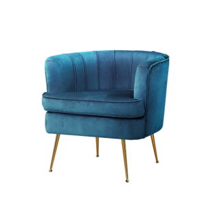 Artiss Armchair Velvet Blue Norvia product image