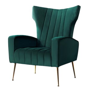 Artiss Armchair Green Velvet Kate product image