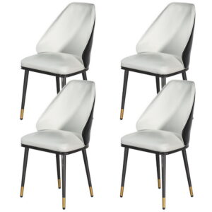 Artiss Dining Chairs Set of 4 Leather Seat Beige and Black product image