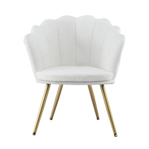 Artiss Armchair Teddy Fleece White Callista Product Image