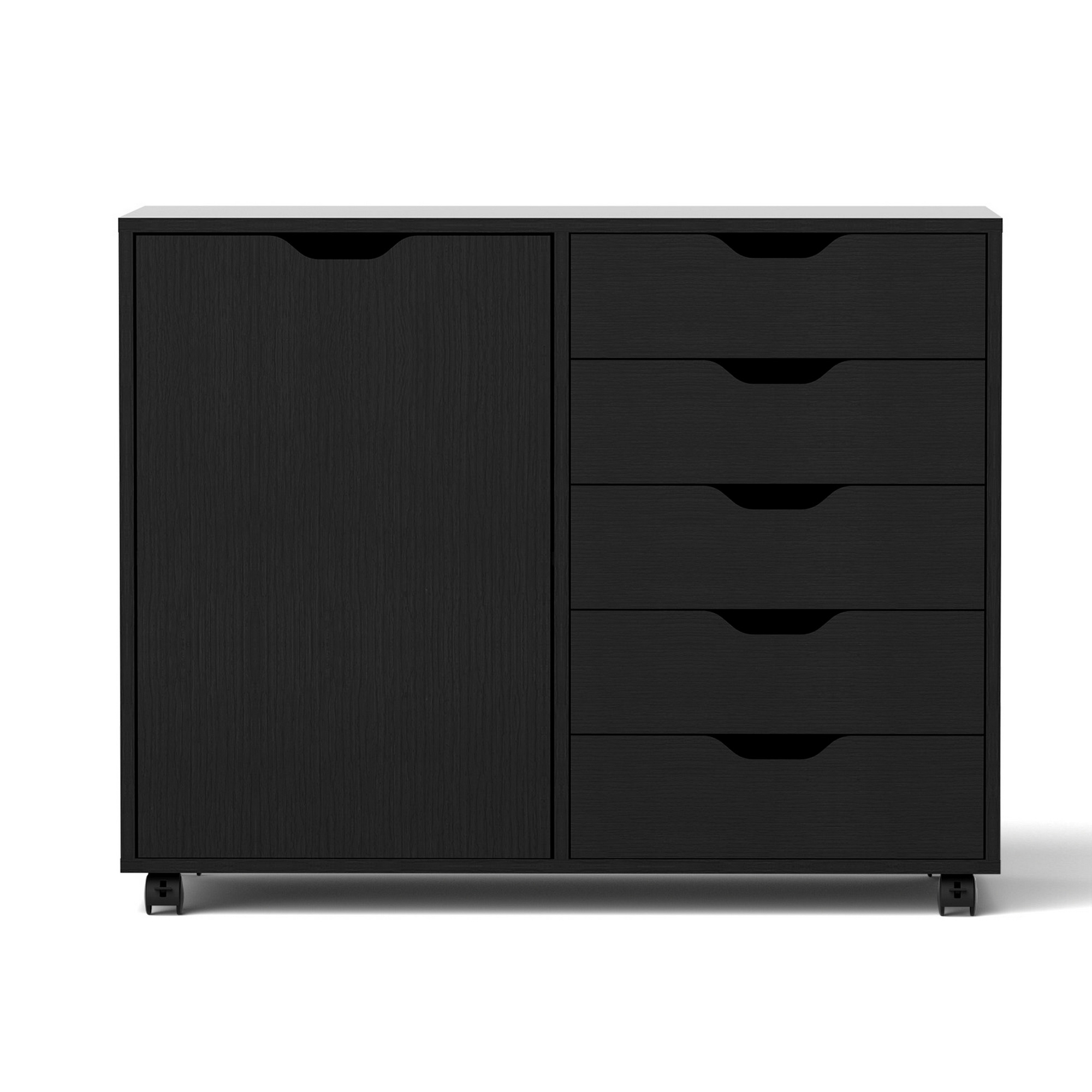 Artiss Mobile Filing Cabinet | 5-Drawer Storage – Sumo Deals Artiss Mobile Filing Cabinet 5 Drawer With Door Modern Storage Cabinet Printer Stand Product Image