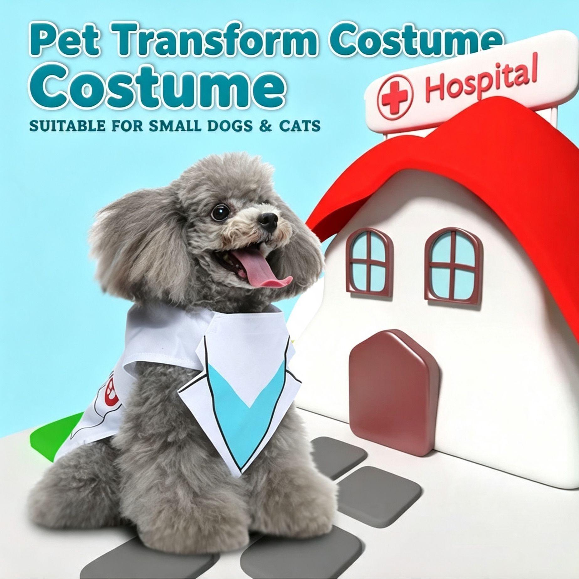L Size Navy Pet Costume For Dogs &Amp; Cats 5-6.5Kg – Sumo Deals L Size Navy Pet Costume For Dogs &Amp; Cats 5-6.5Kg - Image 8