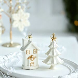 Chimney House Shaped Ornament Festive Decor | Holiday Hanging Pendant Product Image Sumo Deals
