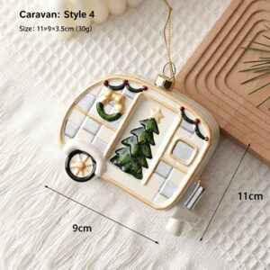 Camper Van Christmas Hanging Ornament Holiday Decor