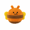 Yellow Bee Squeaky Dog Toy Set 2PC with TPR Ball