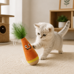 Interactive Feather Wobble Cat Toy 2 Pack