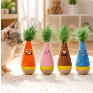 Interactive Feather Wobble Cat Toy 2 Pack Product Image Sumo Deals