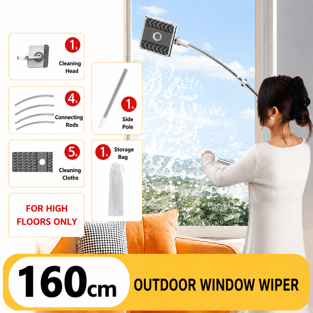 2-In-1 Window Cleaner With 160Cm Extendable Pole &Amp; 5 Microfibre Pads – Sumo Deals 2-In-1 Window Cleaner With 160Cm Extendable Pole &Amp; 5 Microfibre Pads
