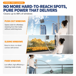 2-In-1 Window Cleaner With 160Cm Extendable Pole &Amp; 5 Microfibre Pads – Sumo Deals 2-In-1 Window Cleaner With 160Cm Extendable Pole &Amp; 5 Microfibre Pads Product Image Sumo Deals