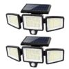 Solar Security Light 210 LED Motion Sensor Lamp 2 Pack