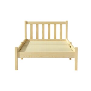 Artiss Bed Frame Single Size Wooden Oak Sofie Product Image