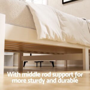 Artiss Bed Frame King Single Size Wooden Platform With 2 Storage Drawers White Product Image