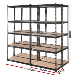 Giantz 4X1.8M Garage Shelving Warehouse Rack Pallet Racking Storage Charcoal Product Image