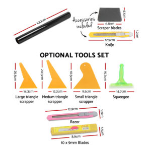 Giantz Window Tint Film Black Roll 5% Vlt Home 100Cm X 30M Tinting Tools Kit Product Image