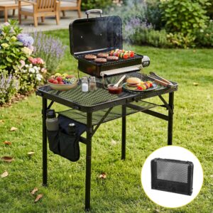 Gardeon BBQ Camp Table, 60*40*56 Portable Foldable Lightweight Grill Outdoor Metal Table 2.5kg product image